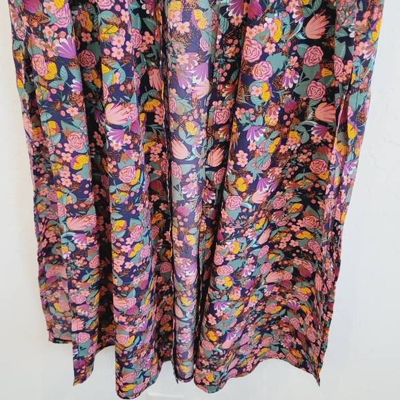💕 LuLaRoe Colorful Floral Print Joy Vest Women's Size Small - Picture 11 of 13